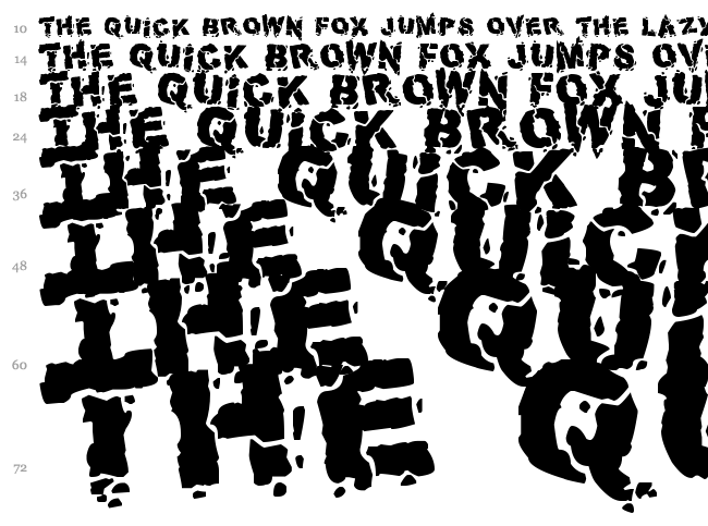 Volcanic Dungeon font waterfall